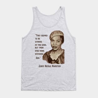 Zora Neale Hurston Portrait and Quote Tank Top